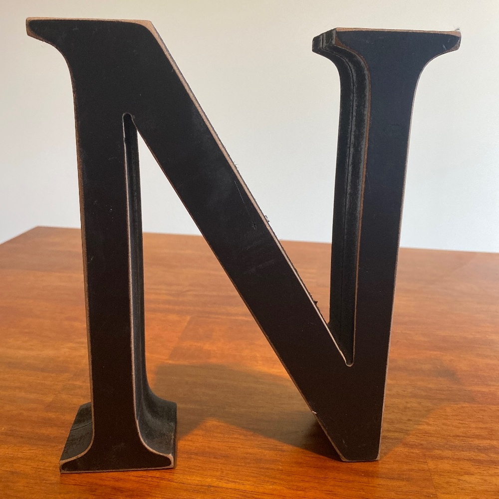 COPY - NWT Wood letter n